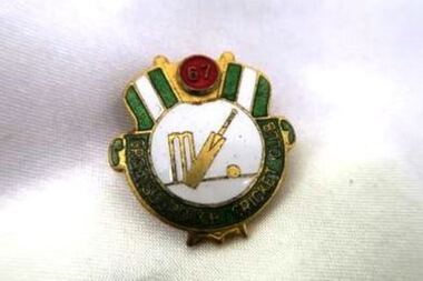 Badge - Digital Image, Greensborough Cricket Club badge 1967, 1967