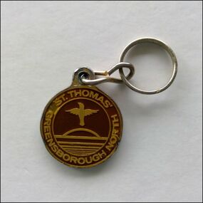 Key Ring - Digital Image, St Thomas the Apostle Greensborough keyring 1990s, 1990s
