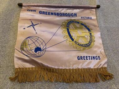 Banner - Digital Image, Rotary Club of Greensborough, Rotary Club International banner 1970, 1970