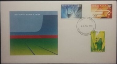 Postage Stamps - Digital Image, Olympic Games 1984: First Day Cover, 25/07/1984