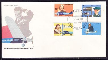 Postage Stamps - Digital Image, Famous Australians, Aviators: First Day Cover, 16/04/1978