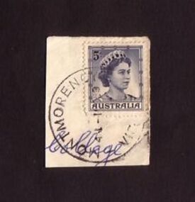 Functional object - Postage Stamps - Digital Image, Australian postage stamps, 5 pence black, 1959, 1959_