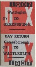 Ticket - Digital Image, Train ticket: Greensborough to Wattleglen, single, 1990s