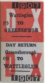 Ticket - Digital Image, Train ticket: Greensborough to Wattleglen, single, 1990s, 1990s