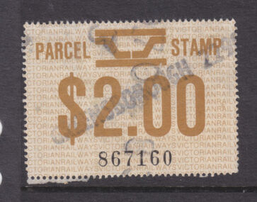 Ephemera - Stamp - Digital Image, Railways parcel stamp, 1981, 1981_