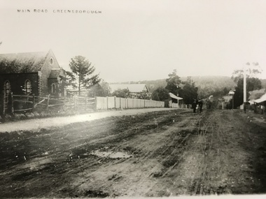 Photograph, Main Road Greensborough c1900, 1900c