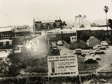 Photograph, Greensborough Pool site, 1959c