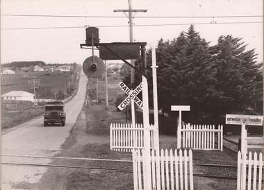 Photograph - Digital Image, Grimshaw Street level crossing, 1970s