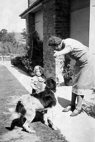 Photograph - Digital Image, Sandy and Mrs Berryball in Nell Street, 1950s