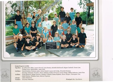 School Photograph - Digital Image, Greensborough Primary School, Greensborough Primary School Gr2062 1994 Prep and Grade 1J, 1994_