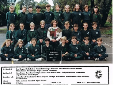 School Photograph - Digital Image, Greensborough Primary School, Greensborough Primary School Gr2062 1997 Grade 3-4H, 1997_