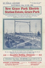 Advertising Leaflet, Grace Park Electric Station Estate, Watsonia [3], 21/06/1924