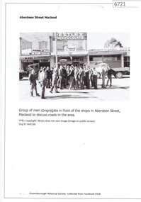 Article and Photograph, Abeerdeen Street Macleod, 1961_