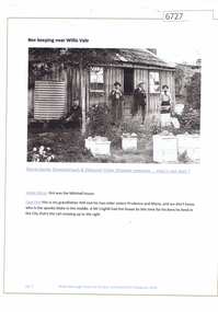 Article and Photograph, Bee keeping near Willis Vale, 2018_