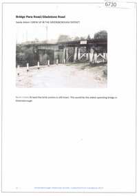 Article and Photograph, Bridge at Para Road and Gladstone Road, 2018_