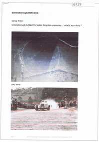 Article and Photograph, Greensborough Hill Climb, 2017_