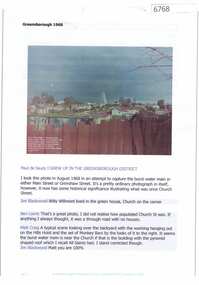 Article and Photograph, Greensborough 1968, 2016_
