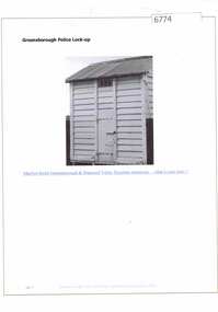 Article and Photograph, Greensborough Police lock up, 2016_