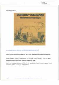 Article and Photograph, Johnny Chester, 2016_