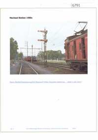 Article and Photograph, Macleod Station 1980s, 2016_