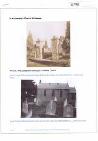Article and Photograph, St Katherine's Church St Helena, 2016_