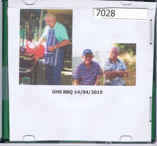 CD-ROM, Greensborough Historical Society Barbeque 2019, photographs by Marilyn Smith, 14/04/2019