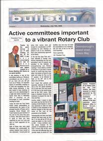 Article, Rotary Club of Greensborough, Greensborough's newest street - Vickers Way, 12/07/2006