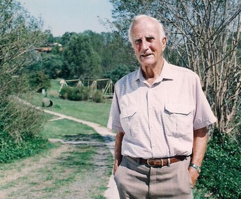 Photograph - Digital Image, Tom Vickers on the Plenty River Trail, 1985_