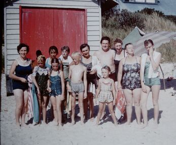 Photograph - Digital Image, Vickers family at the beach, 1960s