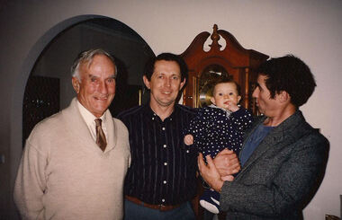 Photograph - Digital Image, Tom Vickers in family group, 1980s
