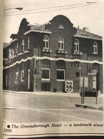 Newspaper Clipping - Digital Image, Diamond Valley News, Greensborough Hotel 1984, 1984_