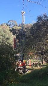 Photograph - Digital Image, Soil testing, Montmorency Station carpark 2019, 11/06/2019