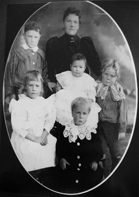 Photograph - Digital Image, Amy Clayton and her children, 1900c