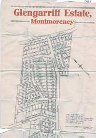 Map, Glengarriff Estate Montmorency, 1938c