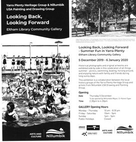 Leaflet, Looking Back, Looking Forward, 2019
