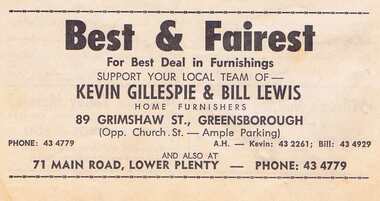 Advertisement - Digital Image, Gillespie and Lewis 1968, 25/08/1968