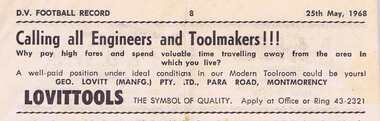 Advertisement - Digital Image, Lovittools 1968, 25/08/1968