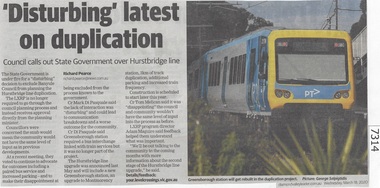 Article - Newspaper Clipping, Diamond Valley Leader, Disturbing lastest on duplication, 18/03/2020