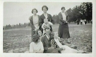 Photograph - Digital Image, J. Gadsden and Co. Picnic at Greensborough 1934 - group, 1934_