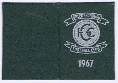 Membership Ticket - Digital Image, Greensborough Football Club, 1967, 1967_
