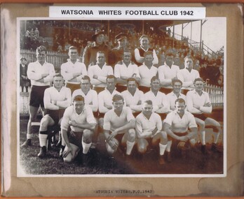 Photograph - Digital image, Watsonia Whites Football Club 1942, 1942_