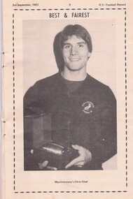 Photograph - Digital Image, Best and Fairest 1983, Montmorency's Chris Glasl, 03/09/1983