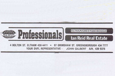Advertisement - Digital Image, Ian Reid Real Estate, 1987, 02/05/1987