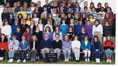 School Photograph - Digital Image, Rosie Bray et al, Watsonia High 1989 Year 12 WaHIGH, 1989_