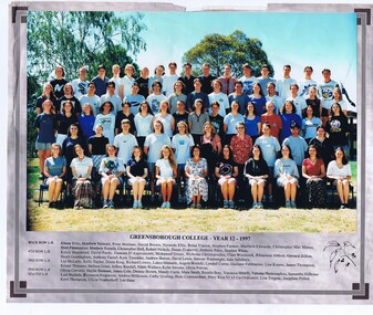 School Photograph - Digital Image, Rosie Bray et al, Greensborough College 1997 Year 12 Gr8750, 1997_