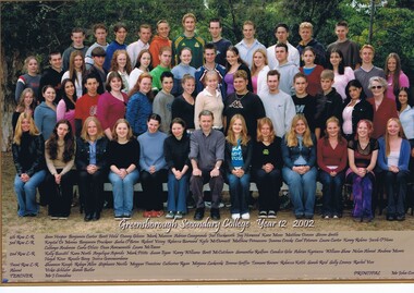 School Photograph - Digital Image, Rosie Bray et al, Greensborough College 2002 Year 12 Gr8750, 2002_