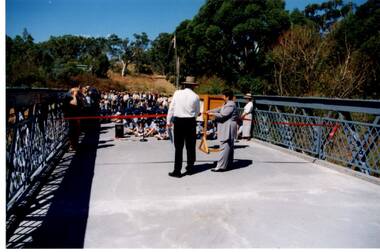 Photograph - Digital Image, Anne Paul, Opening of restored Old Lower Plenty Bridge 2001, 14/03/2001