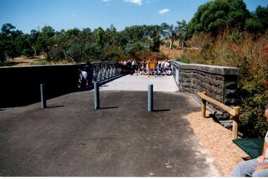 Photograph - Digital Image, Anne Paul, Opening of restored Old Lower Plenty Bridge 2001 - bridge and community, 14/03/2001