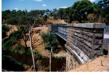 Photograph - Digital Image, Anne Paul, Opening of restored Old Lower Plenty Bridge 2001 - side view of bridge, 14/03/2001