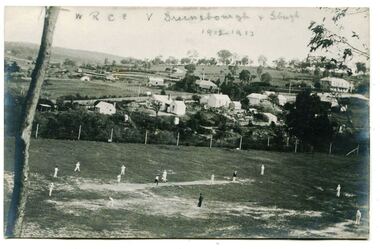 Photograph - Digital Image, Cricket match Greensborough, 1912, 1912-1913